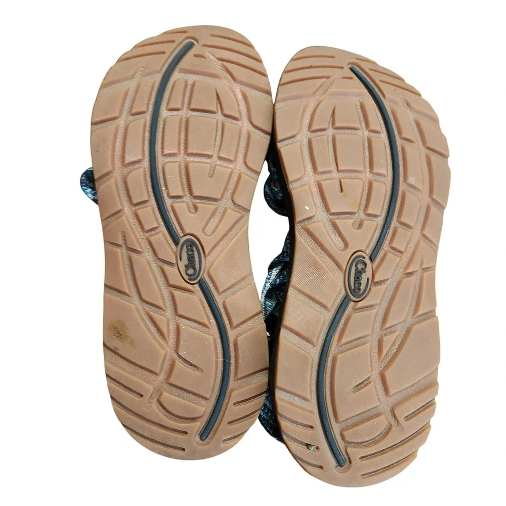 Chaco Z/Cloud X2 Sandals Womens  8 Blue Strappy Toe Loop Hiking Shoes Gorpcore